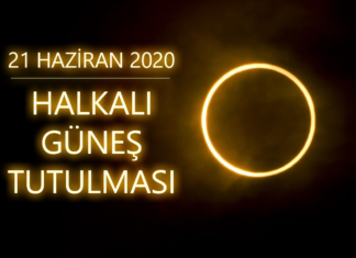 21 Haziran 2020 Halkalı Güneş Tutulması