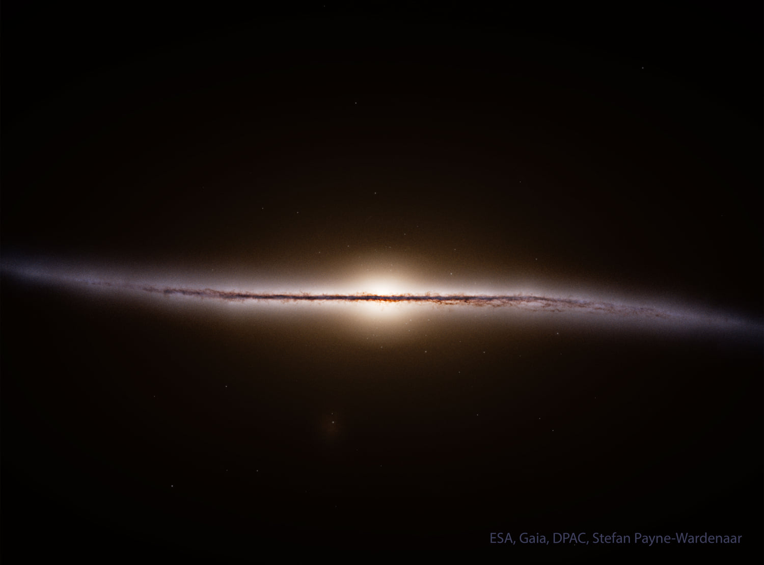 Günün Astronomi Görseli 12 Mayıs 2025 | Uzaydan Haberler Gaia Galaksimizin Yandan Görünümünü Yeniden Oluşturuyor | Uzaydan Haberler