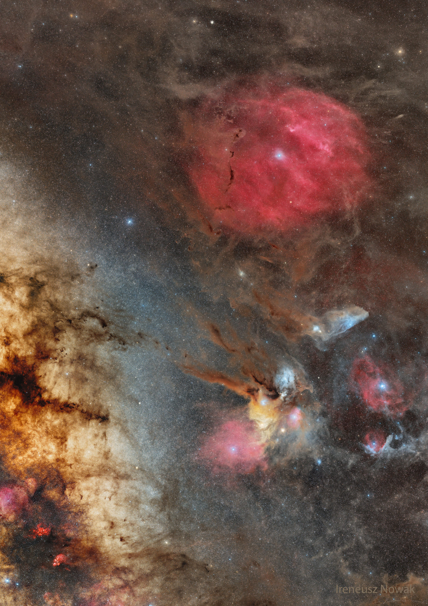 Samanyolu ile birlikte Zeta ve Rho Ophiuchi | Uzaydan Haberler