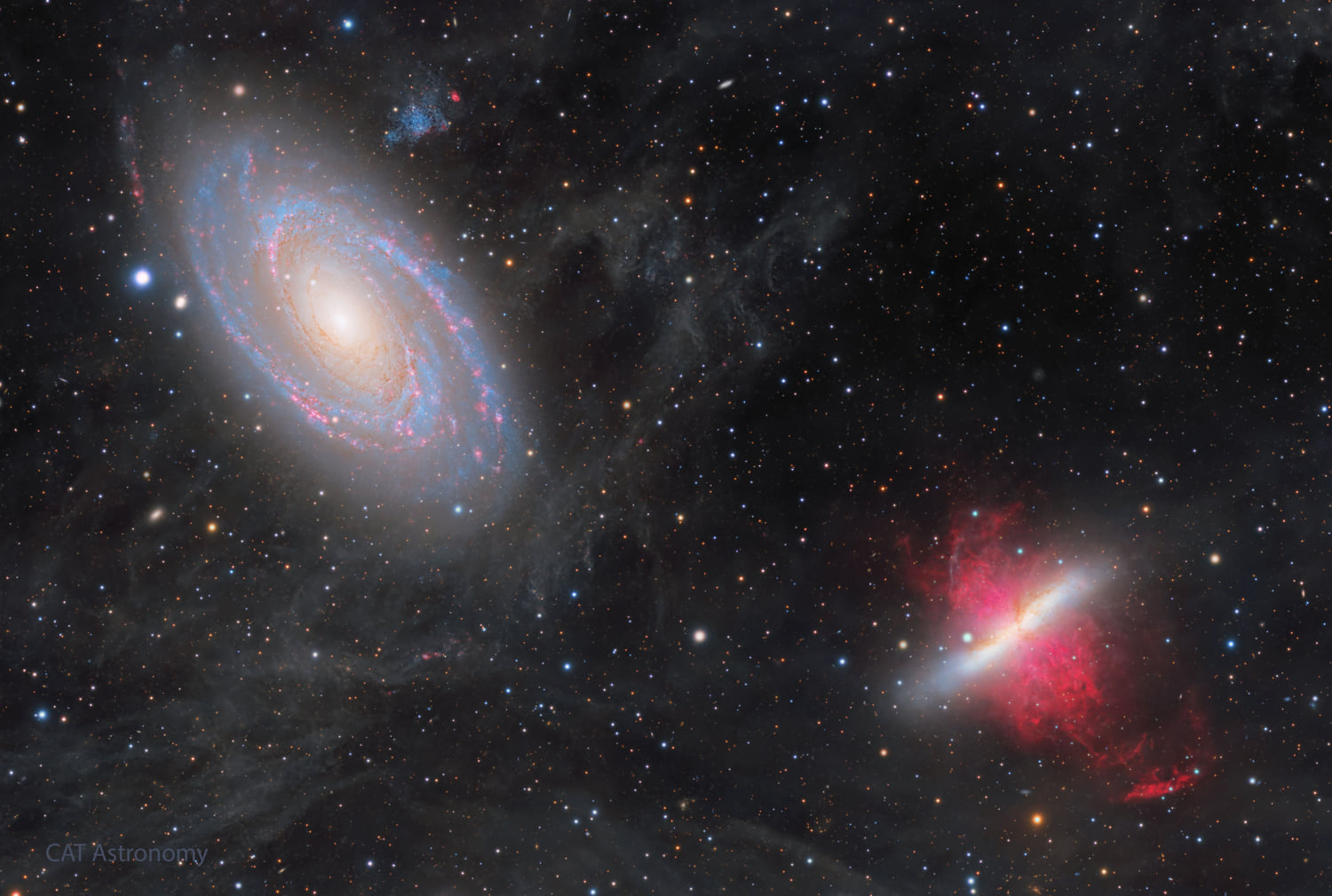 Günün Astronomi Görseli 6 Mayıs 2025 | Uzaydan Haberler Galaksi Savaşları: M81 M82'ye karşı | Uzaydan Haberler