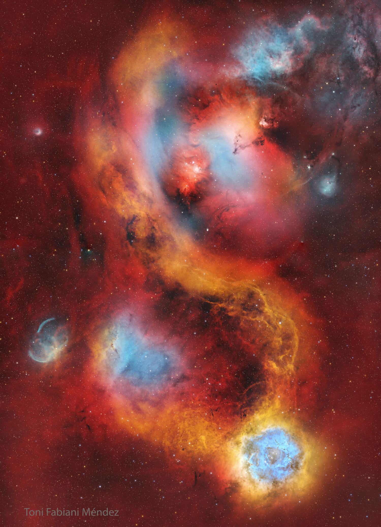 Günün Astronomi Görseli 17 Haziran 2025 | Uzaydan Haberler Derin Alan Rozet Nebulası | Uzaydan Haberler