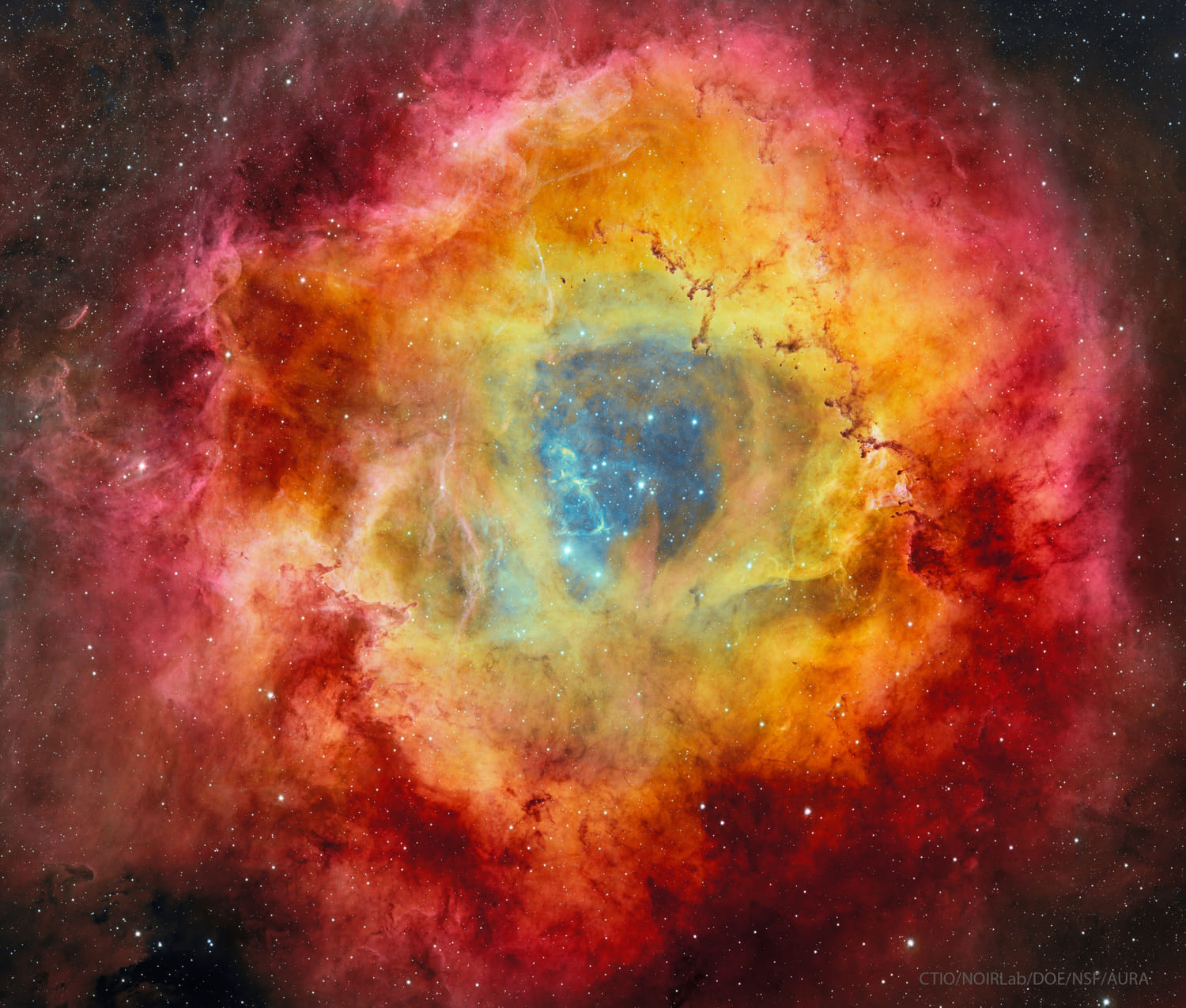 Günün Astronomi Görseli 16 Temmuz 2025 | Uzaydan Haberler DECam'den Rozet Nebulası | Uzaydan Haberler