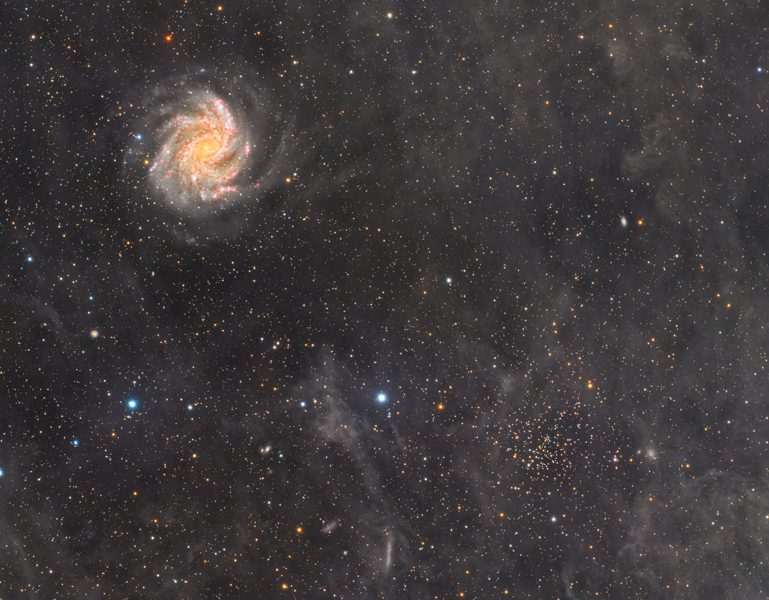 Günün Astronomi Görseli 4 Temmuz 2025 | Uzaydan Haberler NGC 6946 ve NGC 6939 | Uzaydan Haberler