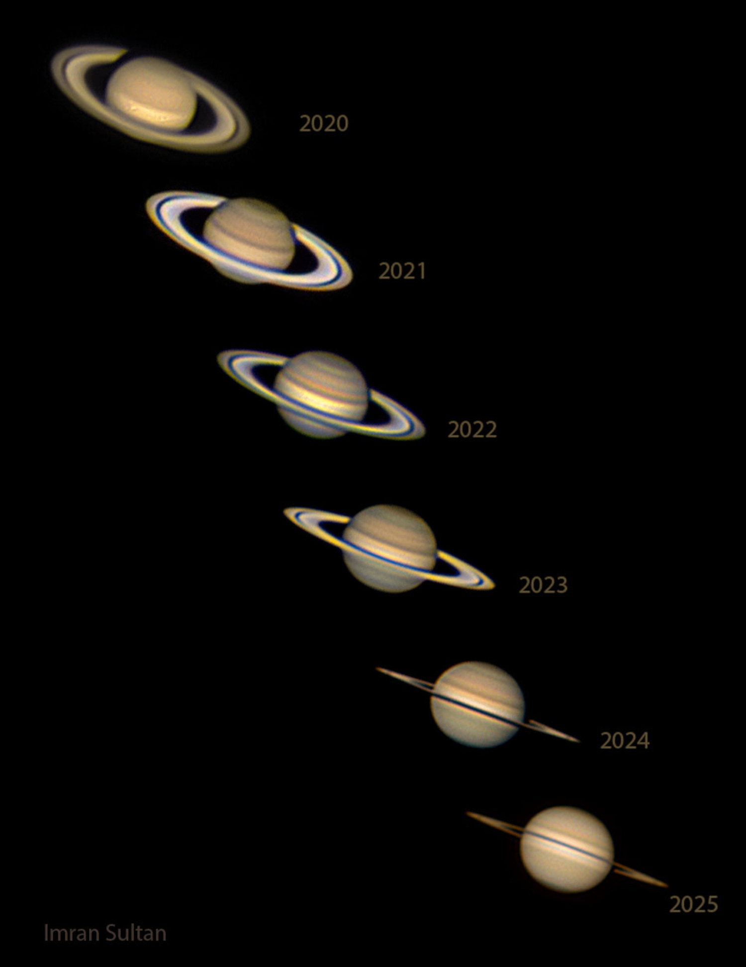 Günün Astronomi Görseli 22 Eylül 2025 | Uzaydan Haberler Satürn'de Ekinoks | Uzaydan Haberler