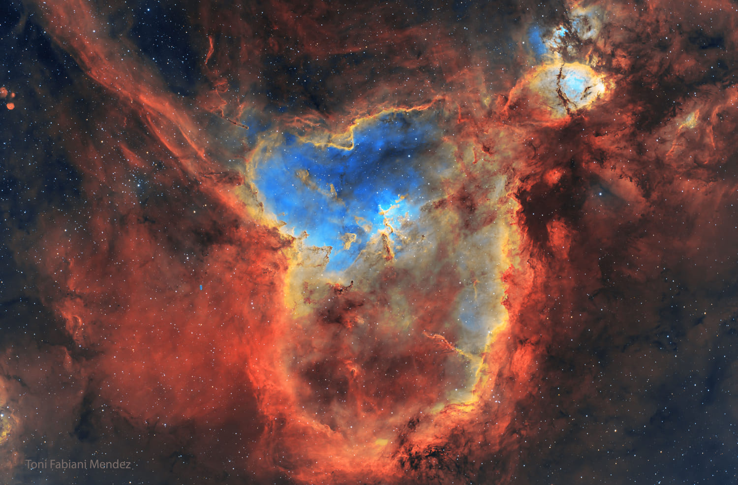 Günün Astronomi Görseli 21 Ekim 2025 | Uzaydan Haberler IC 1805: Kalp Nebulası | Uzaydan Haberler
