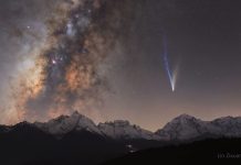 Lemmon Kuyruklu Yıldızı ve Samanyolu Lemmon Kuyruklu Yıldızı ve Samanyolu