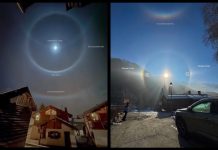 Ay Işığı ve Güneş Işığıyla Oluşan Buz Haleleri Ay Işığı ve Güneş Işığıyla Oluşan Buz Haleleri