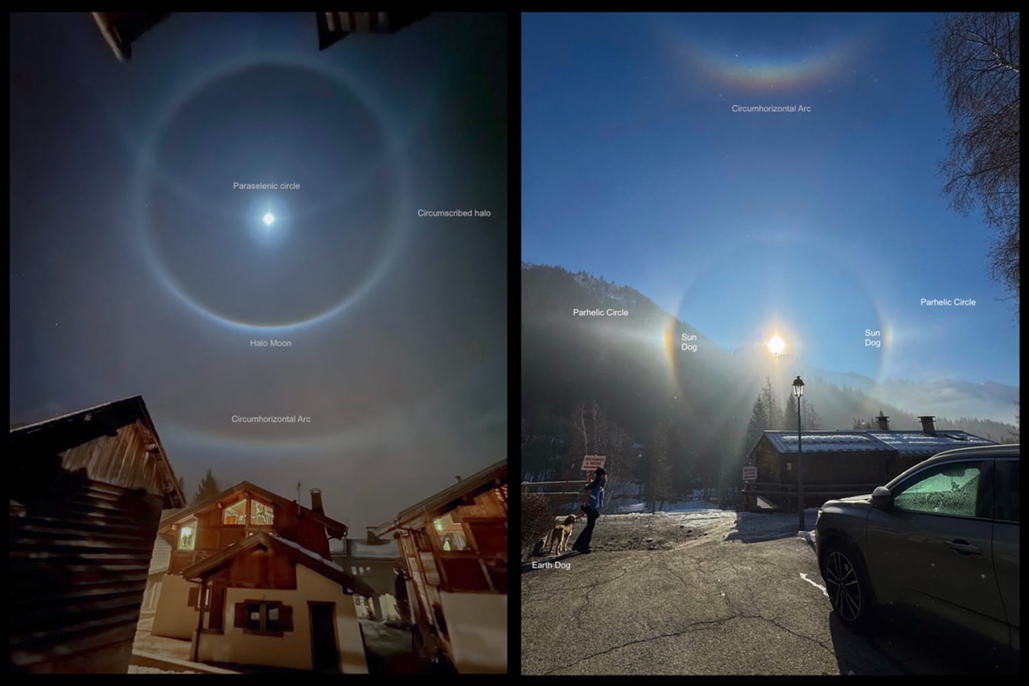 Ay Işığı ve Güneş Işığıyla Oluşan Buz Haleleri | Uzaydan Haberler