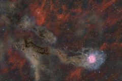 Koza Nebulası Geniş Alan Görünümü Koza Nebulası Geniş Alan Görünümü