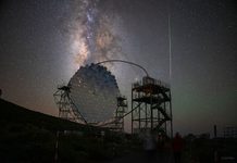 Yansıyan Meteor ve Samanyolu Yansıyan Meteor ve Samanyolu