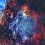 Gaz, Toz ve Yıldızlardan Oluşan Pelikan Nebulası Gaz, Toz ve Yıldızlardan Oluşan Pelikan Nebulası